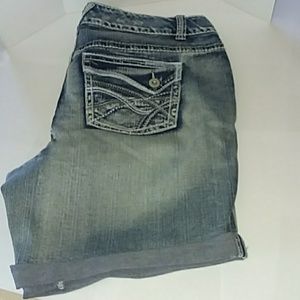 Plus Size 18 Maurices Destressed Cuffed Shorts